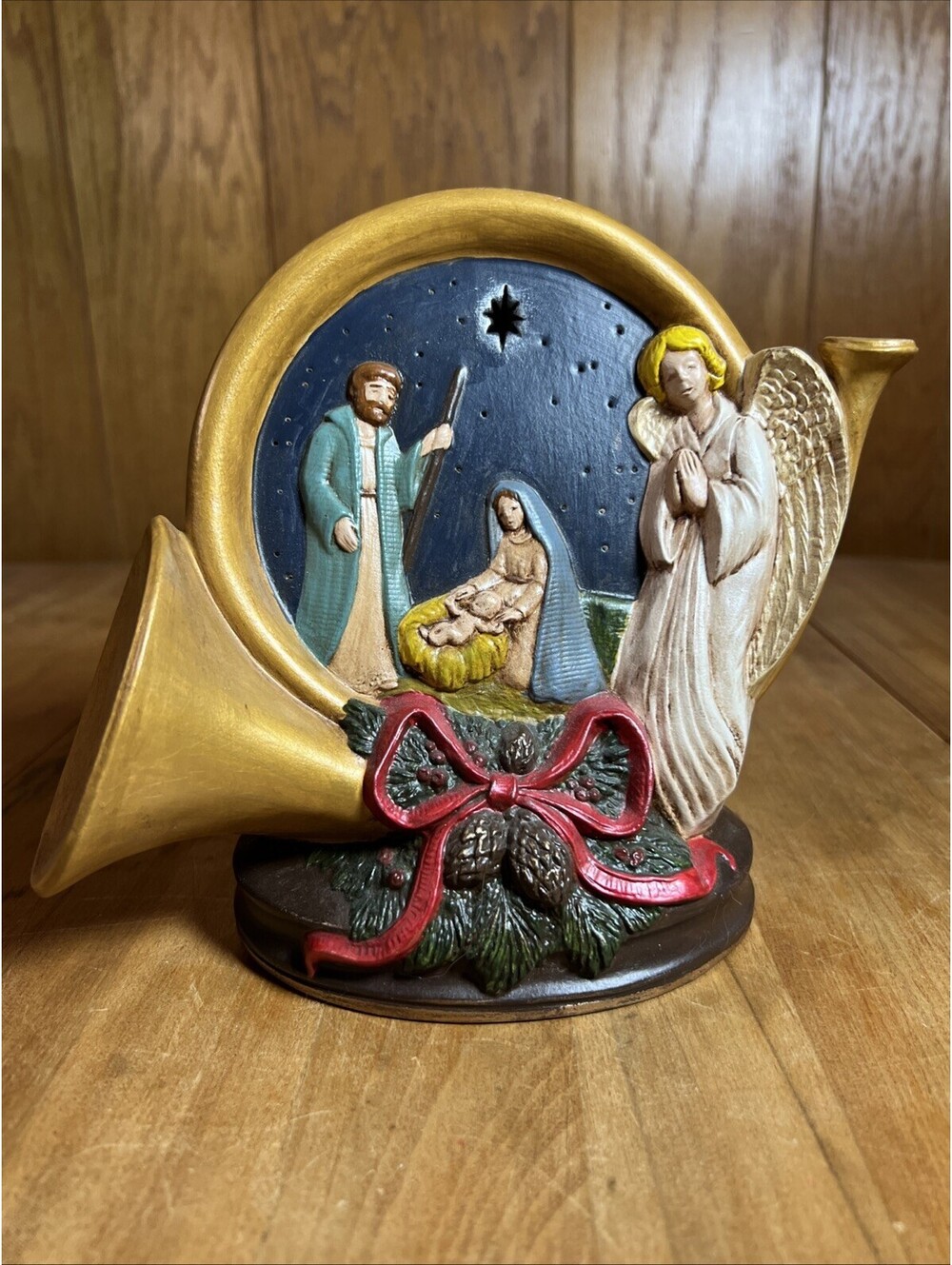 Vintage Ceramic Nativity Scene Decor